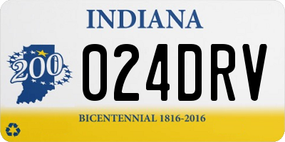 IN license plate 024DRV