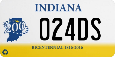 IN license plate 024DS