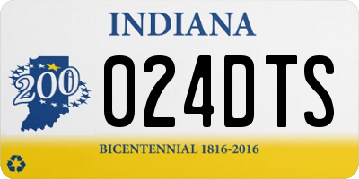 IN license plate 024DTS