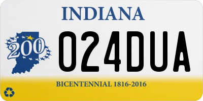IN license plate 024DUA