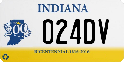 IN license plate 024DV