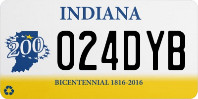 IN license plate 024DYB