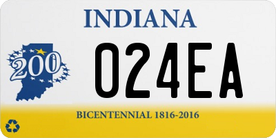 IN license plate 024EA