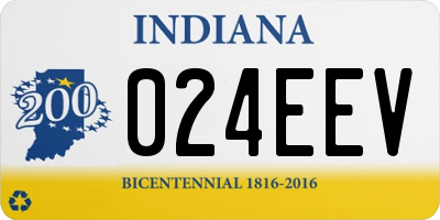 IN license plate 024EEV