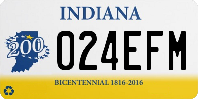 IN license plate 024EFM