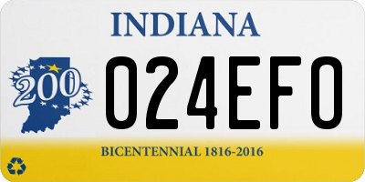 IN license plate 024EFO