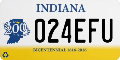IN license plate 024EFU