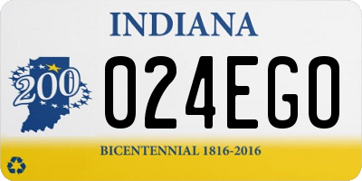 IN license plate 024EGO