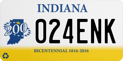 IN license plate 024ENK