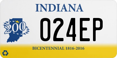 IN license plate 024EP