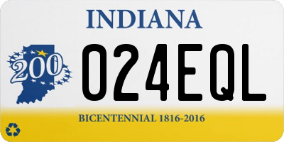 IN license plate 024EQL