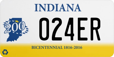 IN license plate 024ER