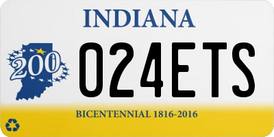 IN license plate 024ETS