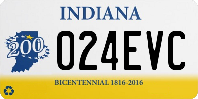 IN license plate 024EVC
