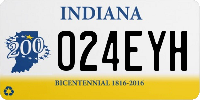 IN license plate 024EYH