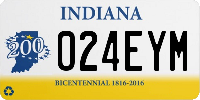 IN license plate 024EYM