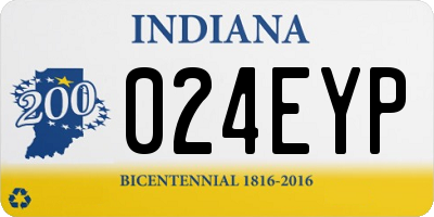 IN license plate 024EYP