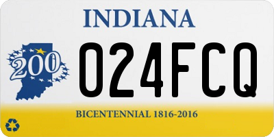 IN license plate 024FCQ