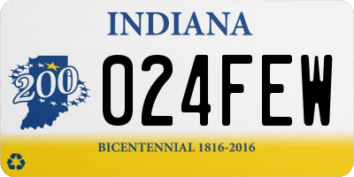 IN license plate 024FEW