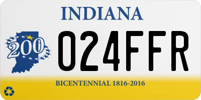 IN license plate 024FFR