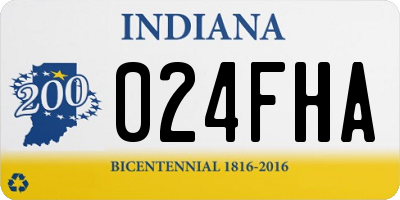 IN license plate 024FHA