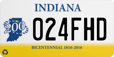 IN license plate 024FHD