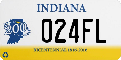 IN license plate 024FL