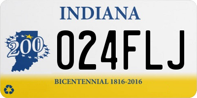 IN license plate 024FLJ