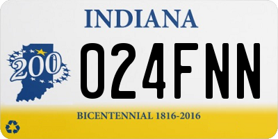 IN license plate 024FNN