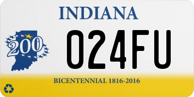 IN license plate 024FU