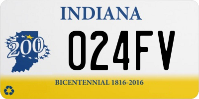 IN license plate 024FV