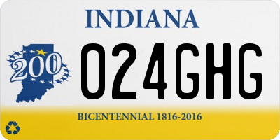 IN license plate 024GHG
