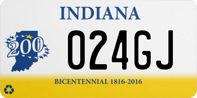 IN license plate 024GJ