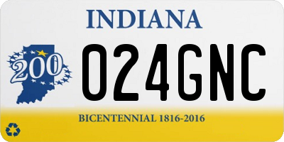 IN license plate 024GNC
