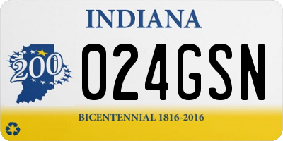 IN license plate 024GSN