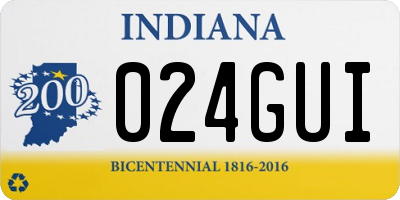 IN license plate 024GUI
