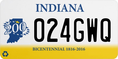 IN license plate 024GWQ
