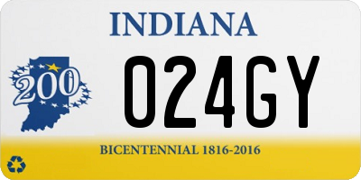 IN license plate 024GY