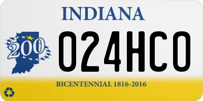 IN license plate 024HCO