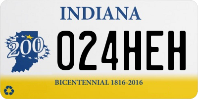 IN license plate 024HEH