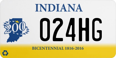 IN license plate 024HG