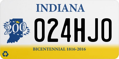 IN license plate 024HJO