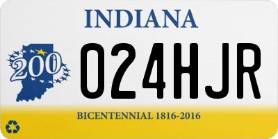 IN license plate 024HJR