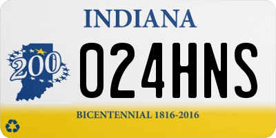 IN license plate 024HNS