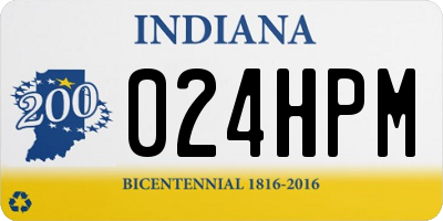 IN license plate 024HPM
