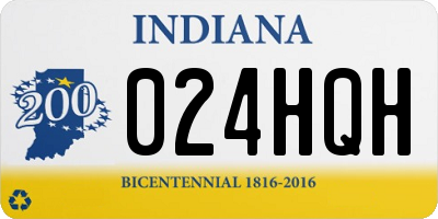 IN license plate 024HQH