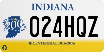 IN license plate 024HQZ