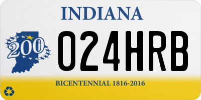 IN license plate 024HRB