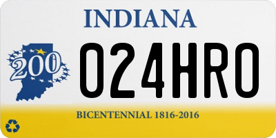 IN license plate 024HRO