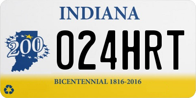 IN license plate 024HRT